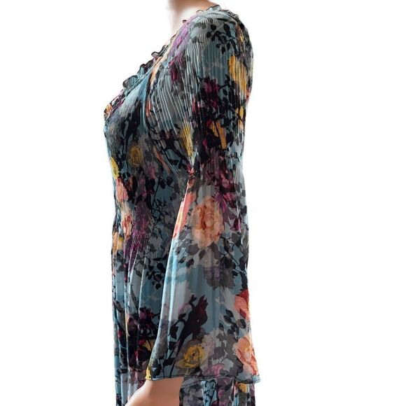 Spense Multicolored Bell Sleeve Dress Sz 6 - Picture 4 of 15